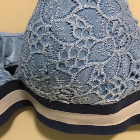 aerie Bralette Bra SZ XL Blue - Picture 2 of 7